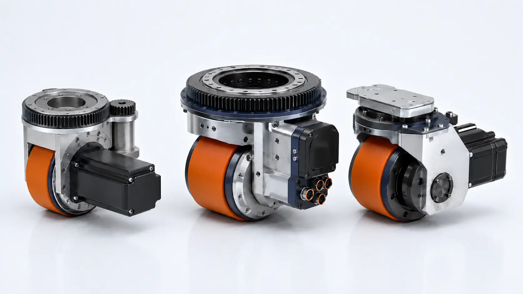 Heavy-duty integrated traction and drive-and-steer wheel-drive configurations for AGVs and AMRs